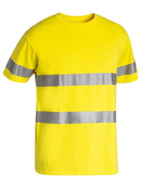 Men's Taped Hi Vis Cotton T-shirt