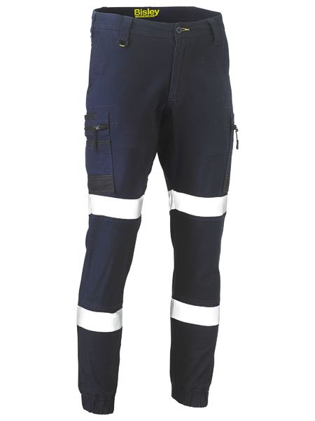 Flx & Move™ Navy Taped Cargo Pants For Men