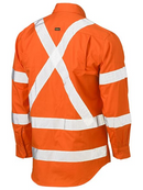 X Taped Biomotion Hi Vis Lightweight Drill Shirt For Men