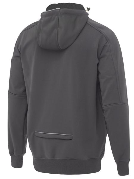 Work Fleece Hoodie With Zip-Front For Men