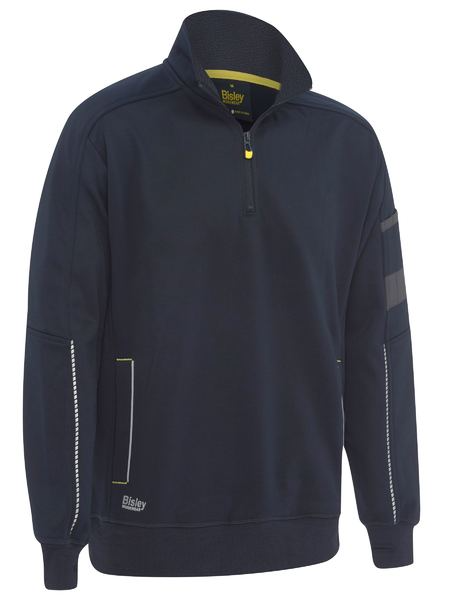 Work Fleece Hoodie With 1/4 Zip For Men