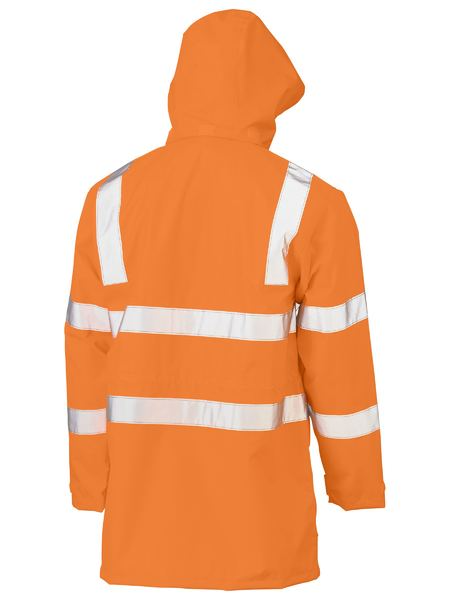 Rail Orange Taped Hi Vis Jacket For Men