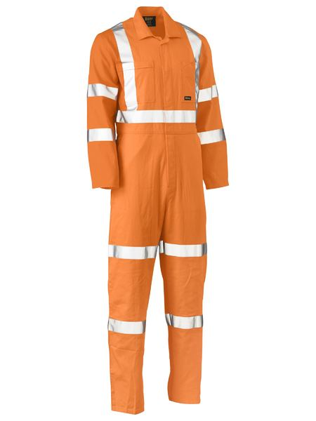 Mens Rail Orange X Taped Biomotion Lightweight Coverall