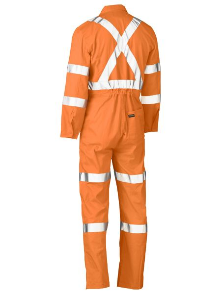 Mens Rail Orange X Taped Biomotion Lightweight Coverall