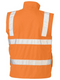 Taped Rail Orange Hi Vis Rail Wet Weather Vest