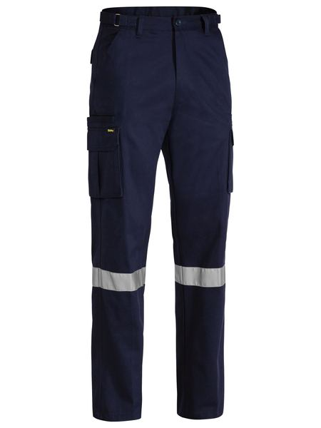 Navy Taped 8 Pocket Cargo Pant For Men