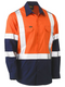 X Taped Biomotion Hi Vis Lightweight Drill Shirt For Men