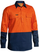 Hi Vis Closed Front Drill Shirt For Men