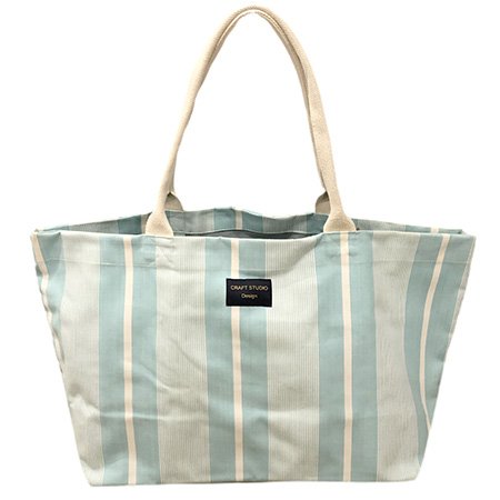 Sorrento Large Tote Bag Sea Green White