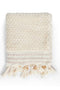 Pompom Turkish Cotton Hand Towel - Natural