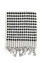 Pompom Turkish Cotton Hand Towel - Black and White