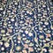 Kantha Quilt Daisy Flower Navy Blue