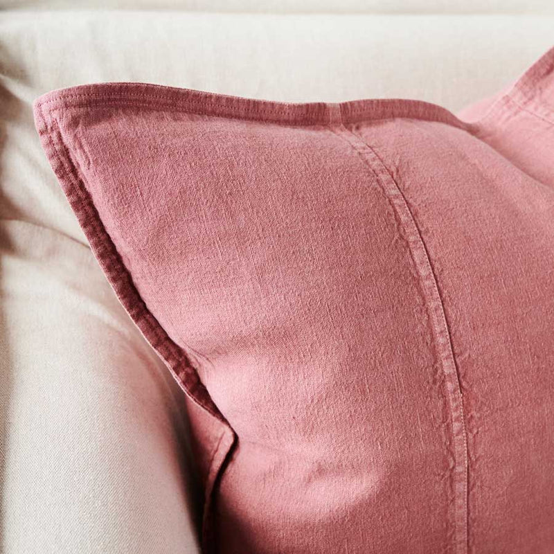 Luca Linen Cushion - Dusty Rose