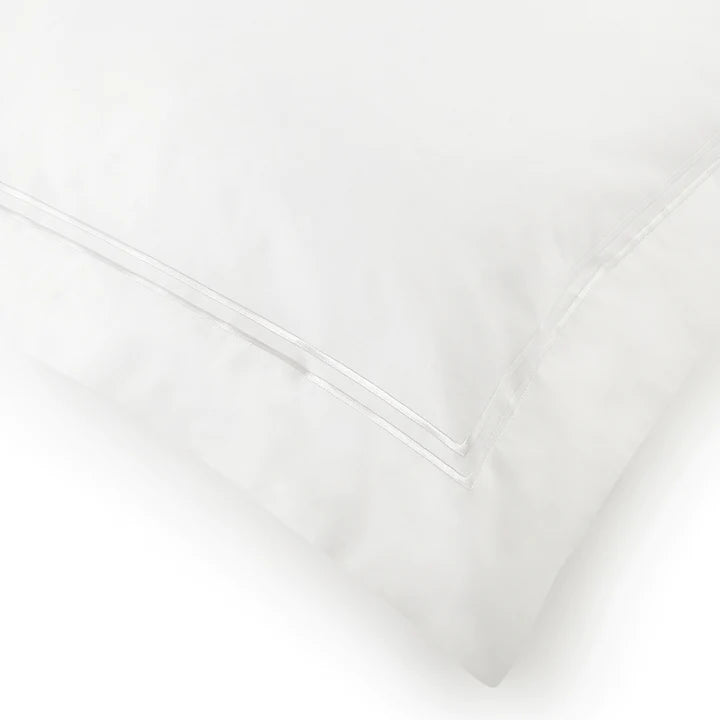 Classique White European Bordered Pillowcase