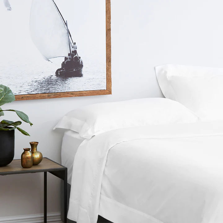 Resort White European Sheet Set