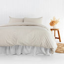 Temple Organic Quilt Cover Set - Pebble