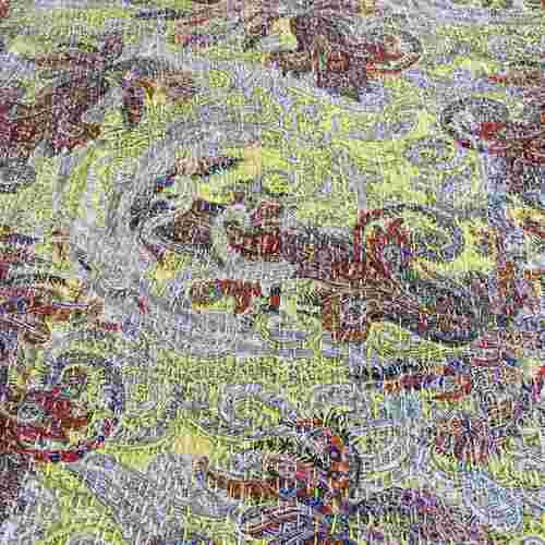 Kantha Quilt Picasso Yellow