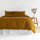 Temple Organic Quilt Cover Set - Tobacco