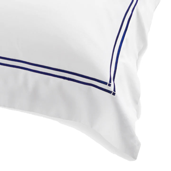 Classique Navy Tailored Pillowcases
