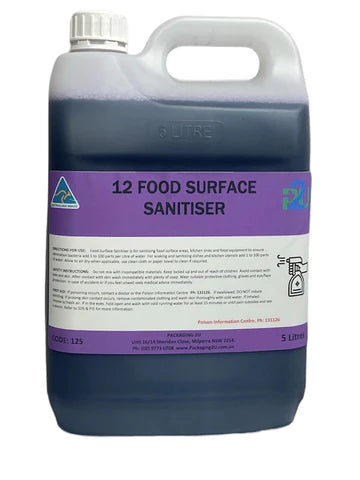 (12) FOOD SURFACE SANITISER 5L