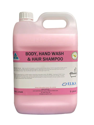 BODY HAND WASH & HAIR SHAMPOO 5L