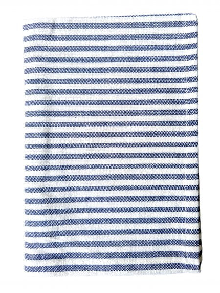 Cotton Napkin Navy White Stripe