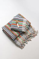 Turkish Cotton Bath Mat - Vivid Lines