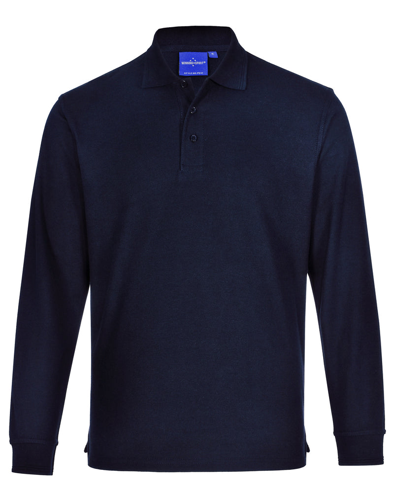 Long Sleeve Traditional Polo Tee- Unisex