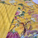 Kantha Quilt Wild Tree Mustard