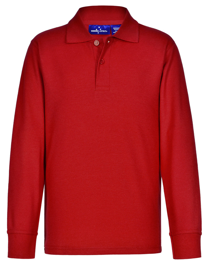 Kids Traditional Polo Tee- Long Sleeve