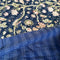 Kantha Quilt Daisy Flower Navy Blue