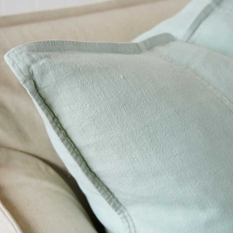 Luca Linen Cushion - Sea Mist