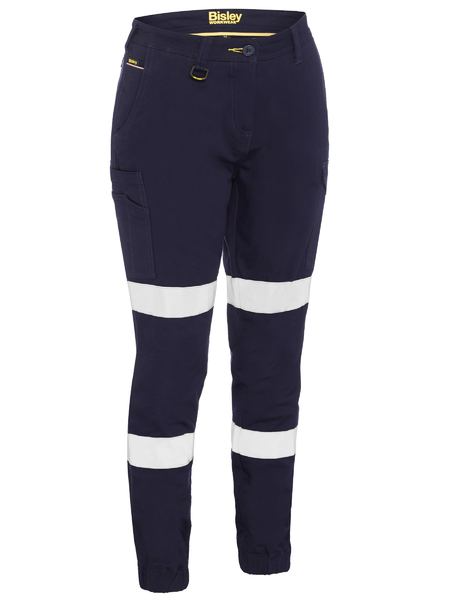 Womens Navy Taped Cargo Pant