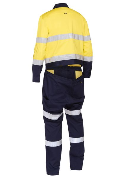 Mens Taped Coverall With Waist Zip Opening