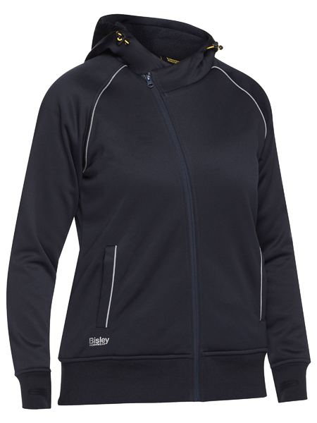 Womens Front Zip Open Hoodie