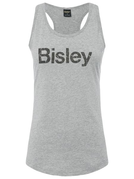 Women's Bisley Cotton Logo Singlet