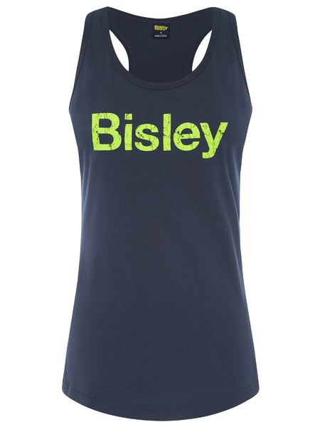 Women's Bisley Cotton Logo Singlet