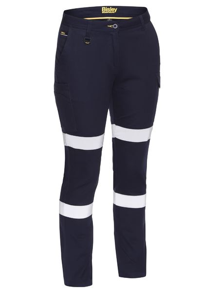 Womens Navy Taped Cargo Pant