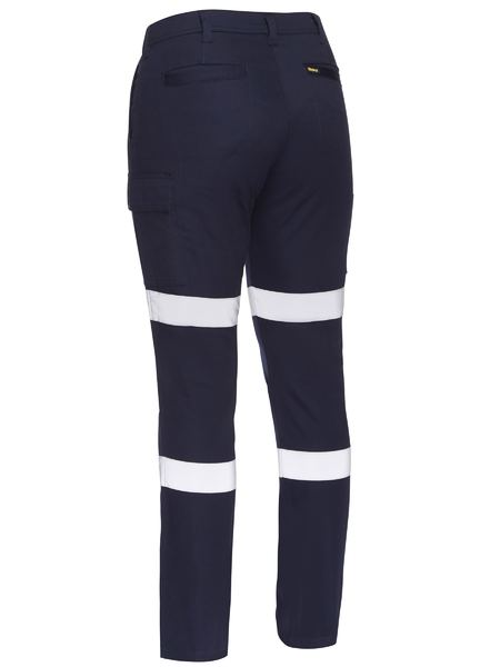 Womens Navy Taped Cargo Pant