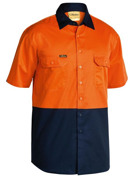 Two Tone Hi Vis Lightweight Drill Shirt For Men