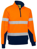 Taped Hi Vis 1/4 Zip Fleece Pullover With Sherpa Lining For Men