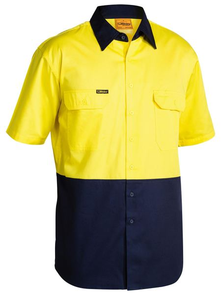 Two Tone Hi Vis Lightweight Drill Shirt For Men