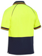 Men's Two Tone Hi Vis Short Sleeve Polo