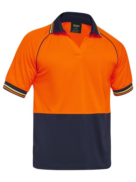 Men's Two Tone Hi Vis Short Sleeve Polo