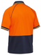 Men's Two Tone Hi Vis Short Sleeve Polo