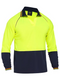 Men's Dual Tone Hi Vis Long Sleeve Polo