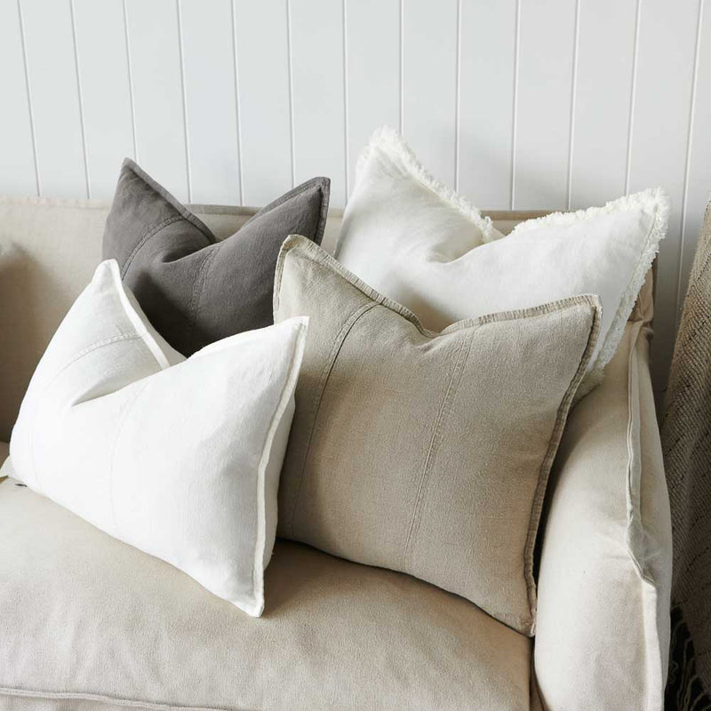 Luca Linen Cushion - White