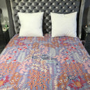 Kantha Quilt Purple Monkey