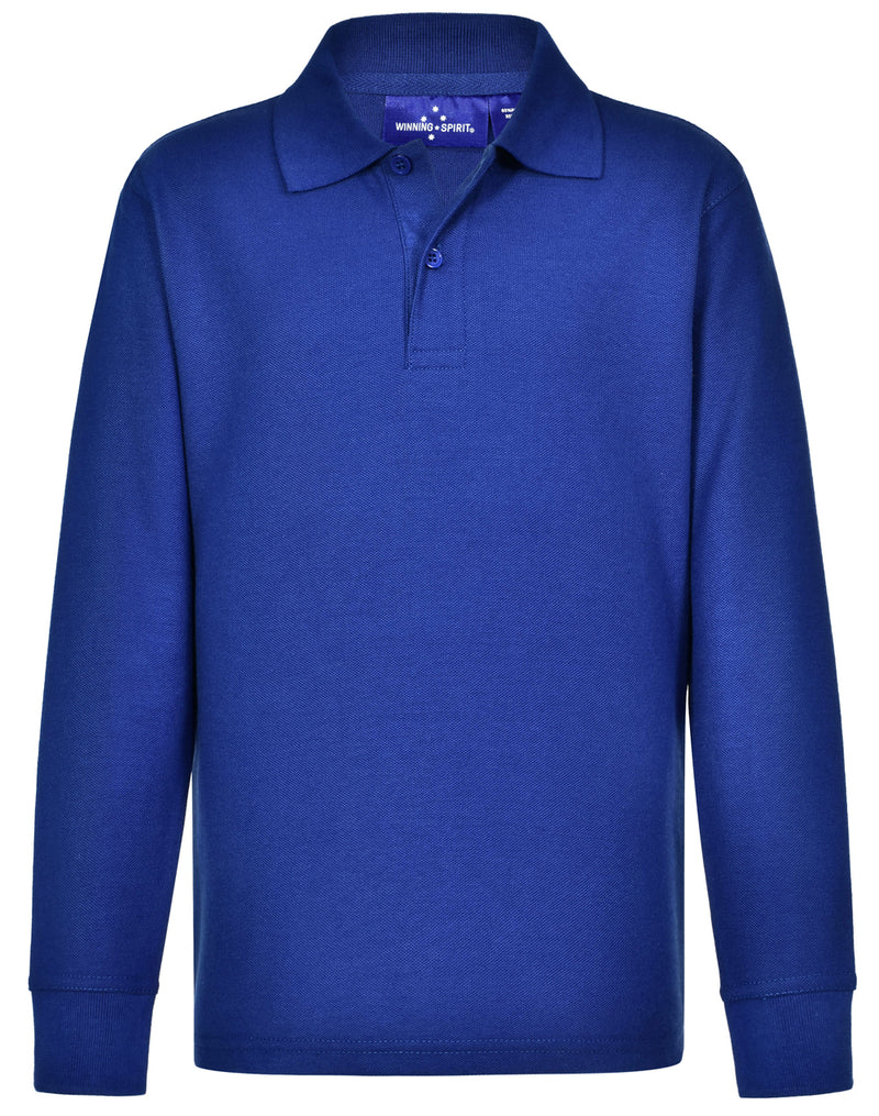 Kids Traditional Polo Tee- Long Sleeve