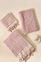 Pompom Turkish Cotton Bath Sheet - Pink Clay